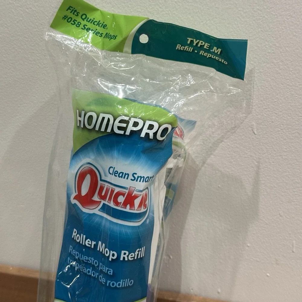 (1) Quickie Automatic‎ Roller Mop Refill Sealed Pkg #0572 SEALED
